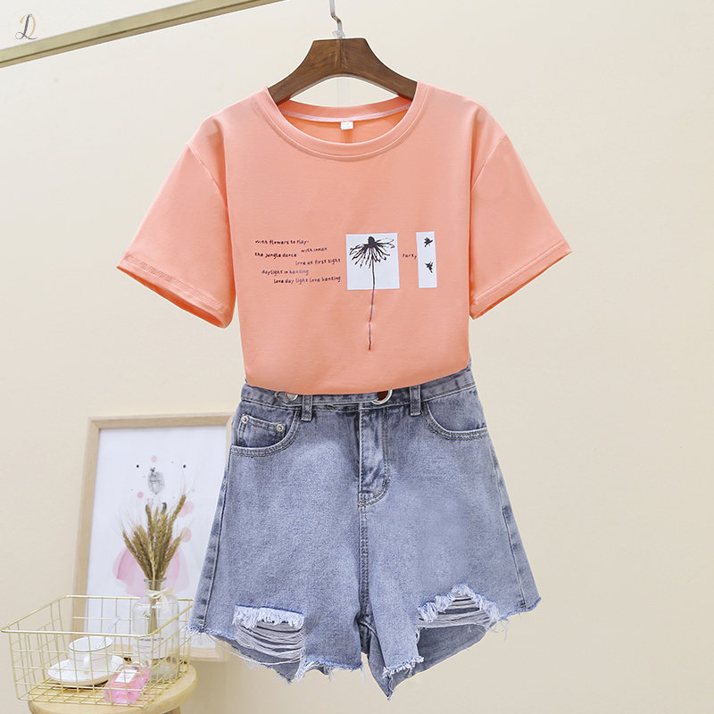 オレンジ/Tシャツ+ブルー/パンツ