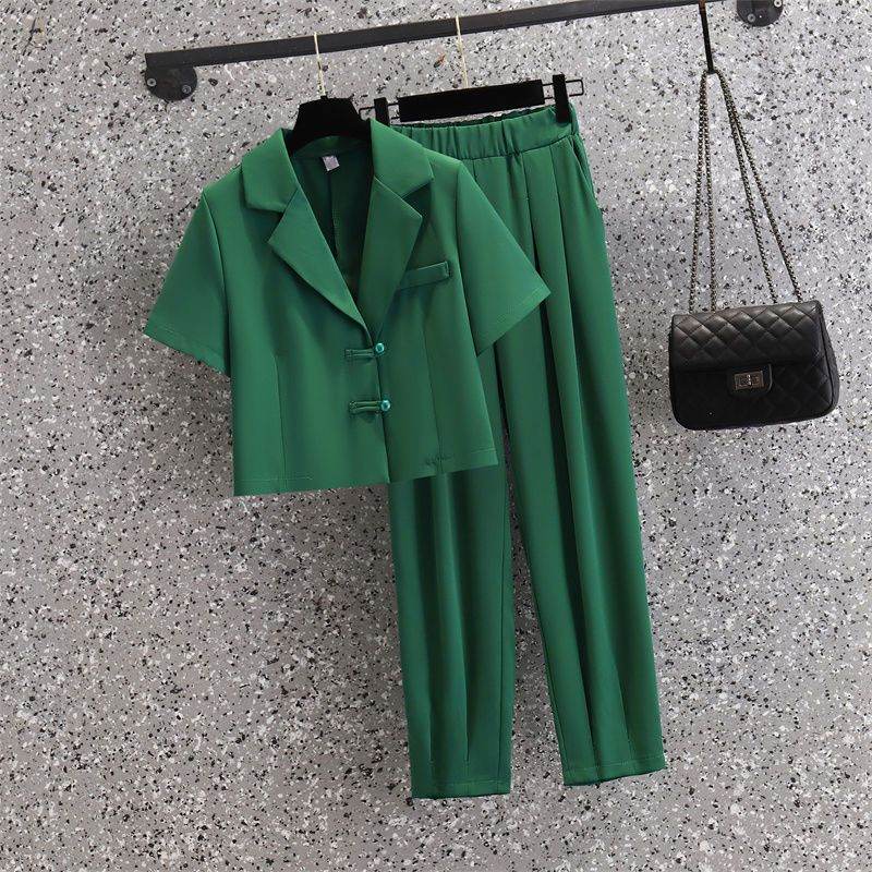 グリーン/スーツ+グリーン/パンツ