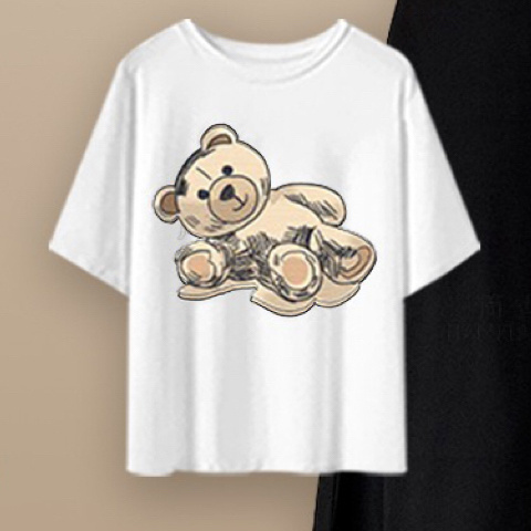 ホワイト04/Tシャツ/単品